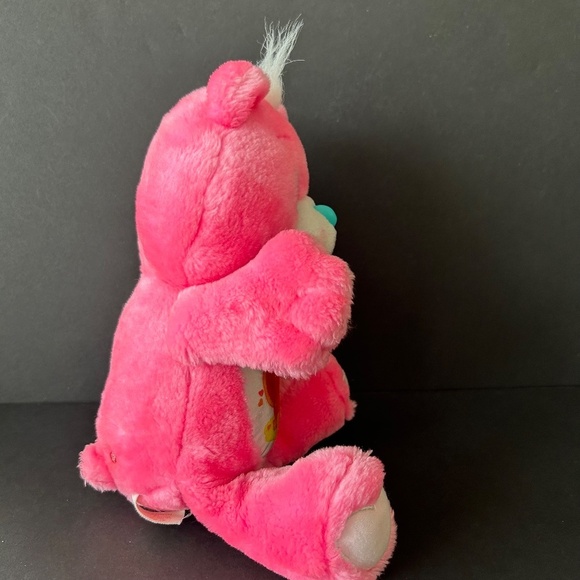 Vtg Care Bears Love A Lot Bear Plush Toy Doll Rabbit Easter Deer Pink Multicolo - Picture 4 of 8